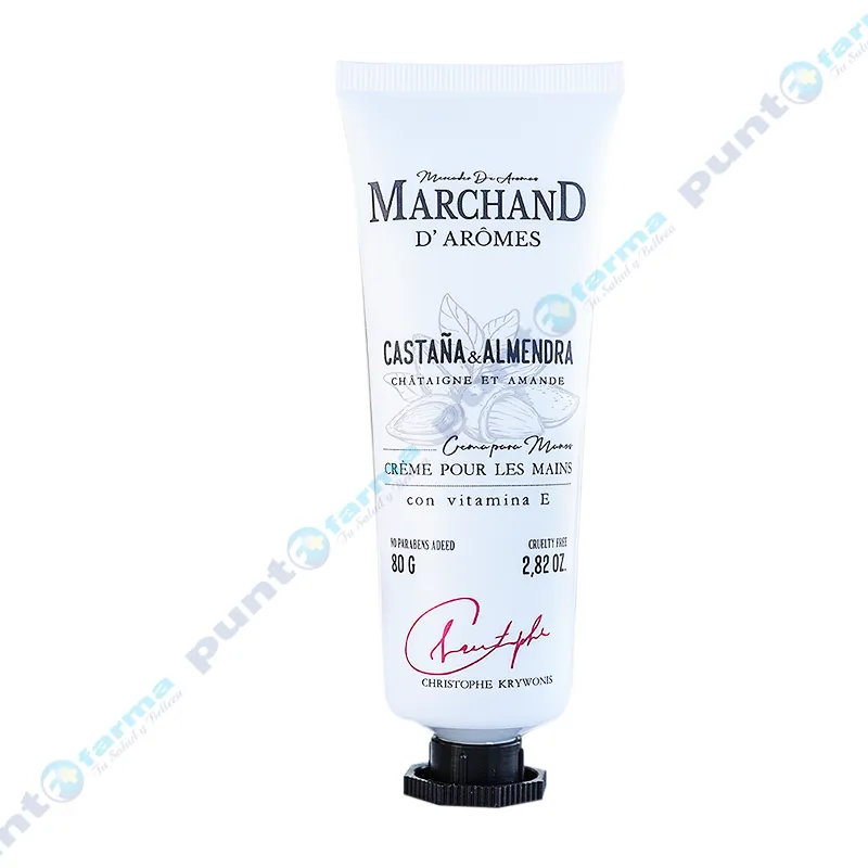 Crema de Manos Castaña y Almendras Marchand d´ Arome - 80 mL