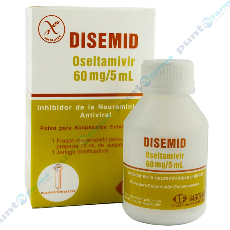 DISEMID 60mg - Contenido de 75 ml Suspensión + 1 jeringa dosificadora
