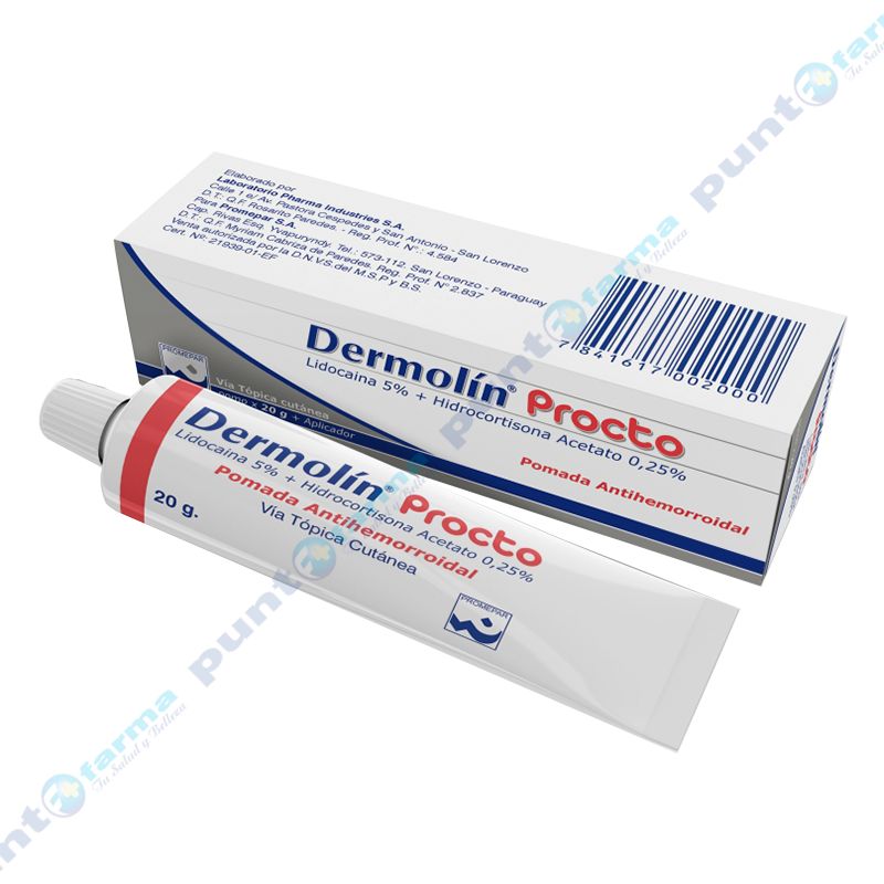 Dermolin Procto Pomo Caja Con Pomo De 20 Gr Punto Farma 2553