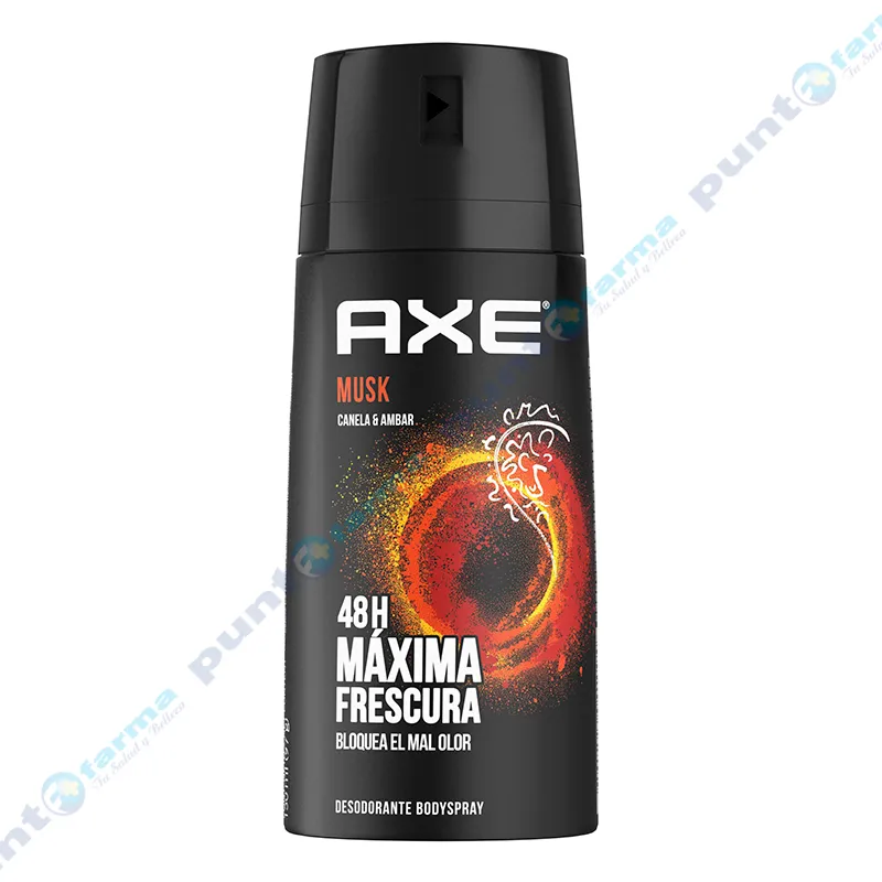 Desodorante Body Spray en Aerosol Musk Canela y Ambar Axe - 150 mL