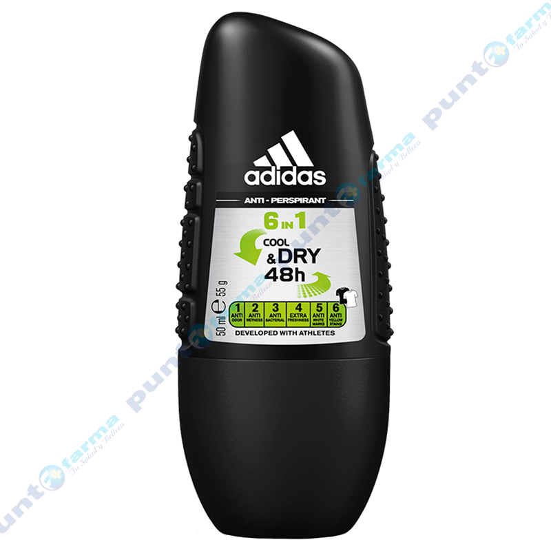 temperamento apaciguar vergüenza Desodorante Roll-On Anti-Traspirante Cool Dry Adidas - 50mL | Punto Farma