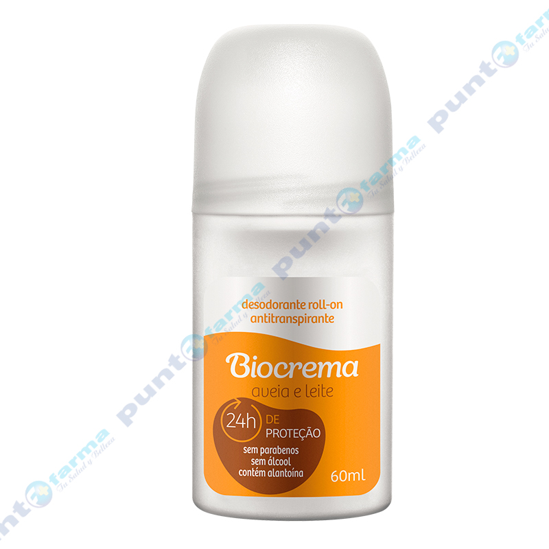 Desodorante Roll-On Avena y Leche Biocrema - 60 mL