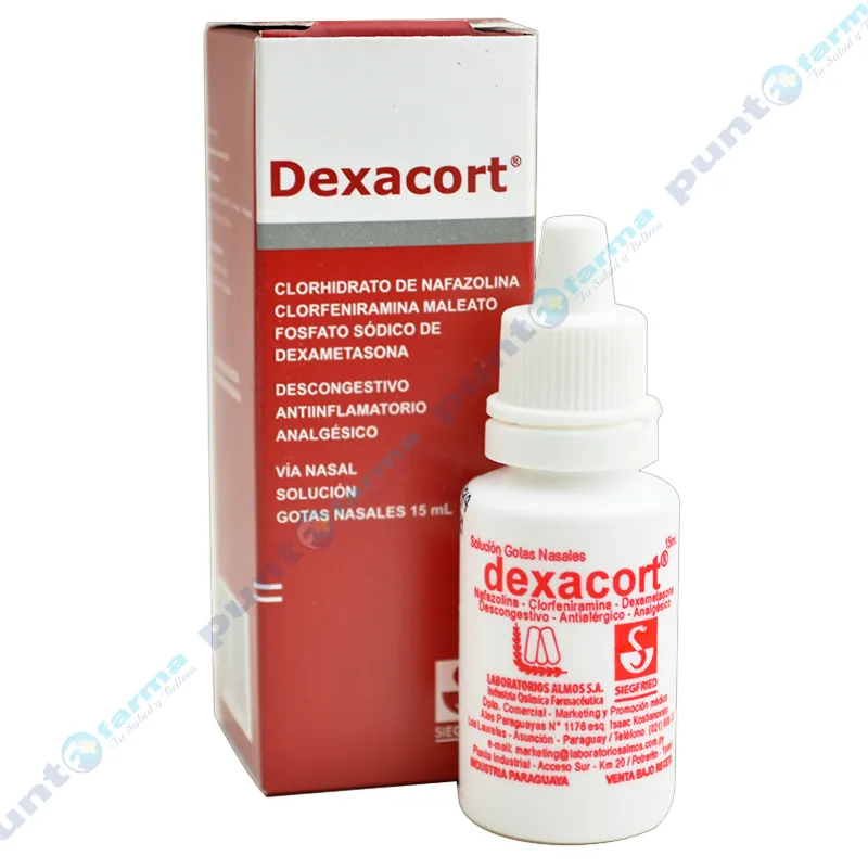 Dexacort Clorhidrato de nafazolina Gotas Nasales - Cont. 15mL