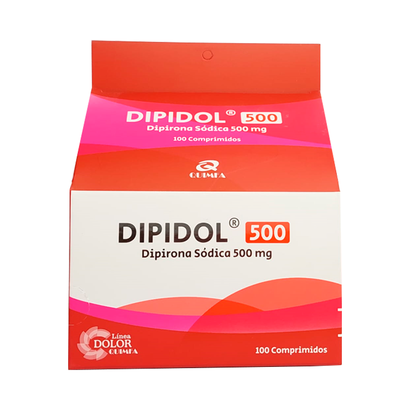 Dipirona Sodica 500 MG Dipidol Caja de 100 comprimidos Punto Farma