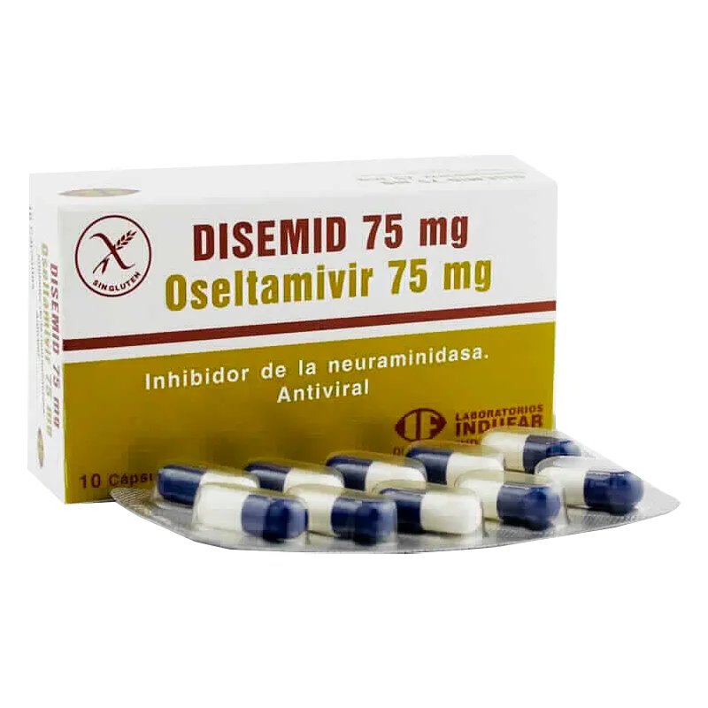 Disemid Oseltamivir 75 mg - Caja de 10 Capsulas