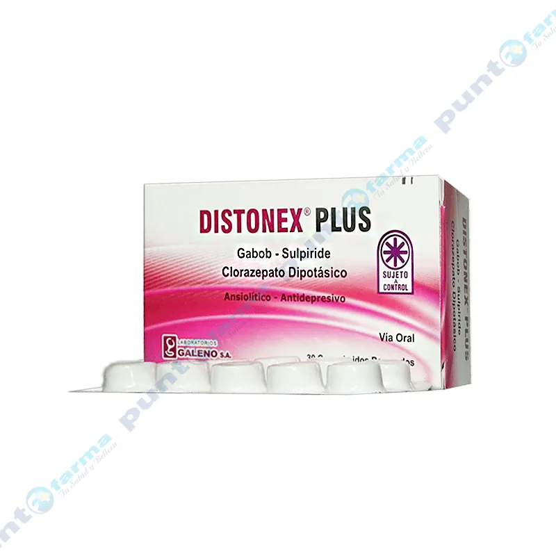 Distonex Plus - Caja de 30 comprimidos Ranurados