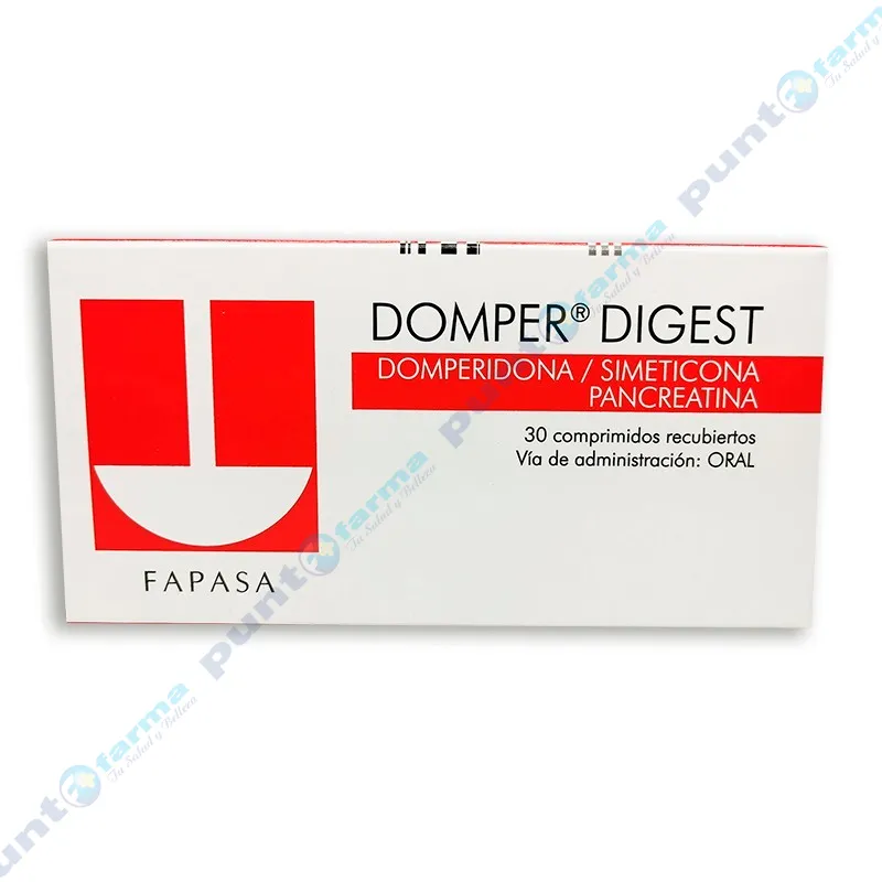 Domper Digest Domperidona - Caja de 30 Comprimidos Recubiertos