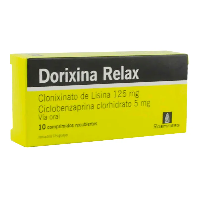 Dorixina Relax Clonixinato de Lisina 125 mg - Caja de 10 comprimidos ...