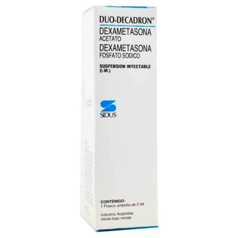 Duo Decaron Dexametasona Acetato - Cont. 1 frasco ampolla de 2 mL