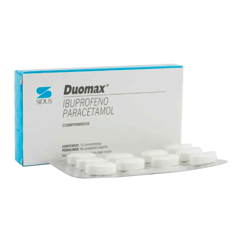 Duomax Ibuprofeno Paracetamol - Caja de 10 comprimidos