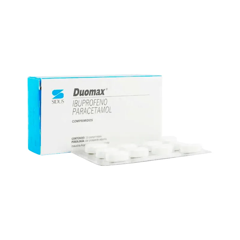 Duomax Ibuprofeno Paracetamol - Caja de 20 comprimidos