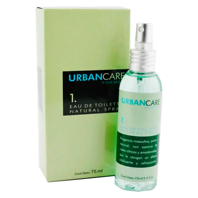 Eau de Toilette Urban Care For Men - Contenido de 75 mL