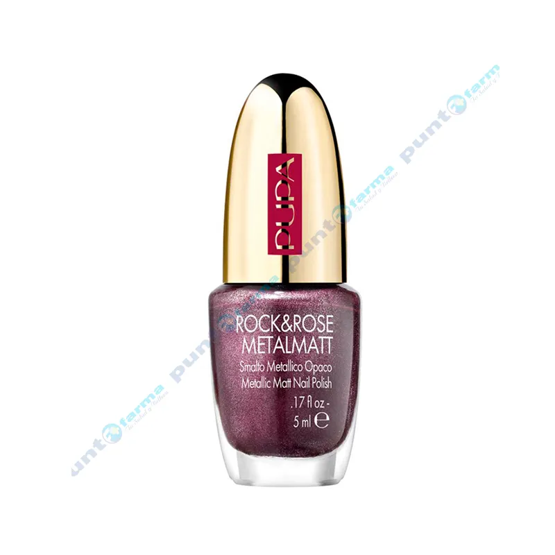 Esmalte de uñas Rock y Rosa Metal Matt Nro 002 Pupa - 5 mL