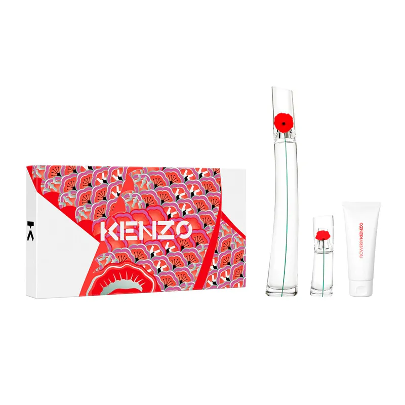 Estuche Flower By Kenzo Poppy Bouquet 100mL EDP 15mL Body Milk