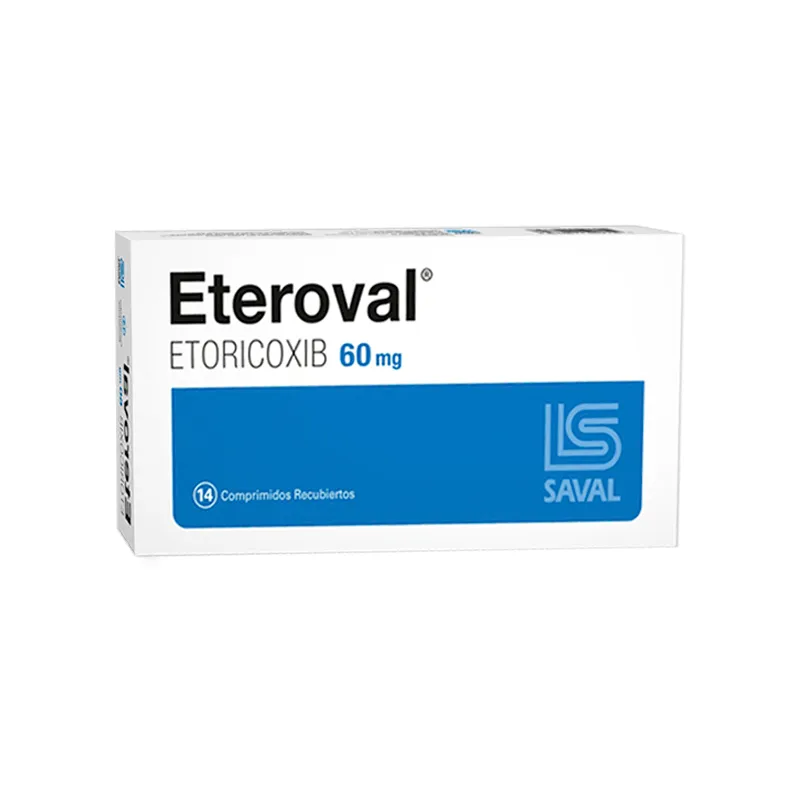 Eteroval Etoricoxib 60 mg - Caja de 14 comprimidos recubiertos