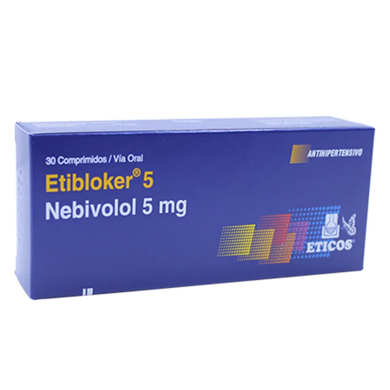 Etibloker 5 Nebivolol 5 mg - Caja de 30 comprimidos