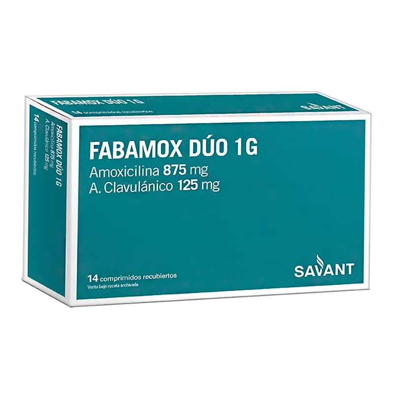 Fabamox 1g Dúo - Cont 14 comprimidos recubiertos