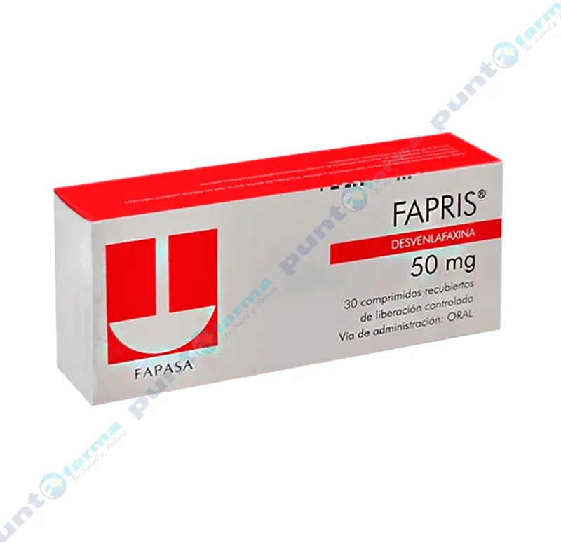 Fapris Desvenlafaxina 50 mg - Caja de 30 Comprimidos Recubiertos