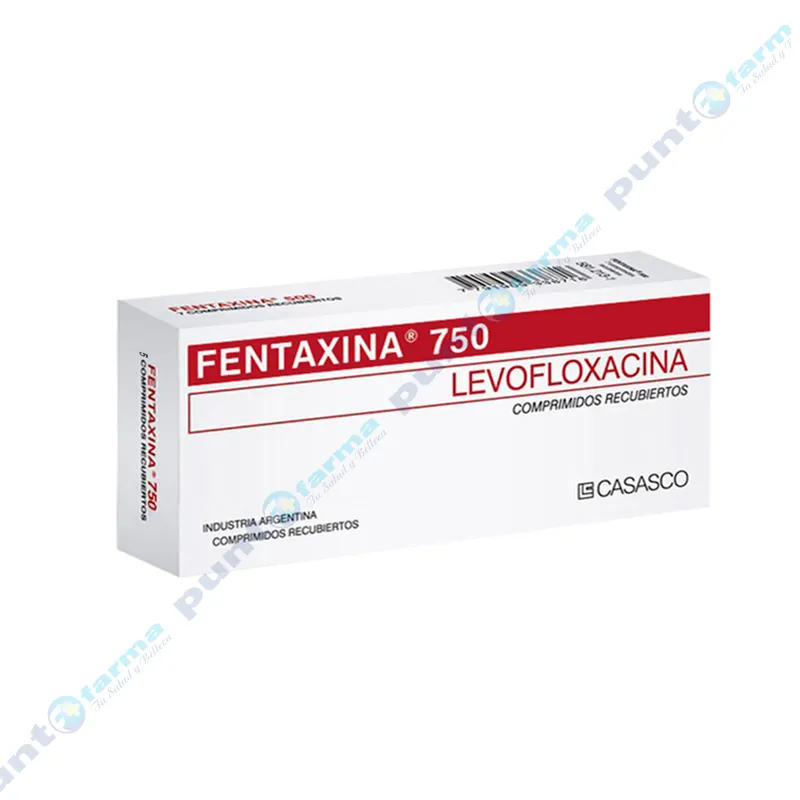 Fentaxina 750 mg Levofloxacina - Cont. 5 comprimidos recubiertos