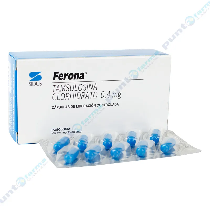 Ferona Tamsulosina Clorhidrato 0,4 mg - Cont. 30 cápsulas de liberación controlada