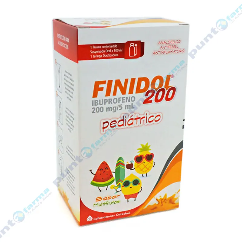 Finidol 200 Ibuprofeno 200 mg - Frasco de 100 mL