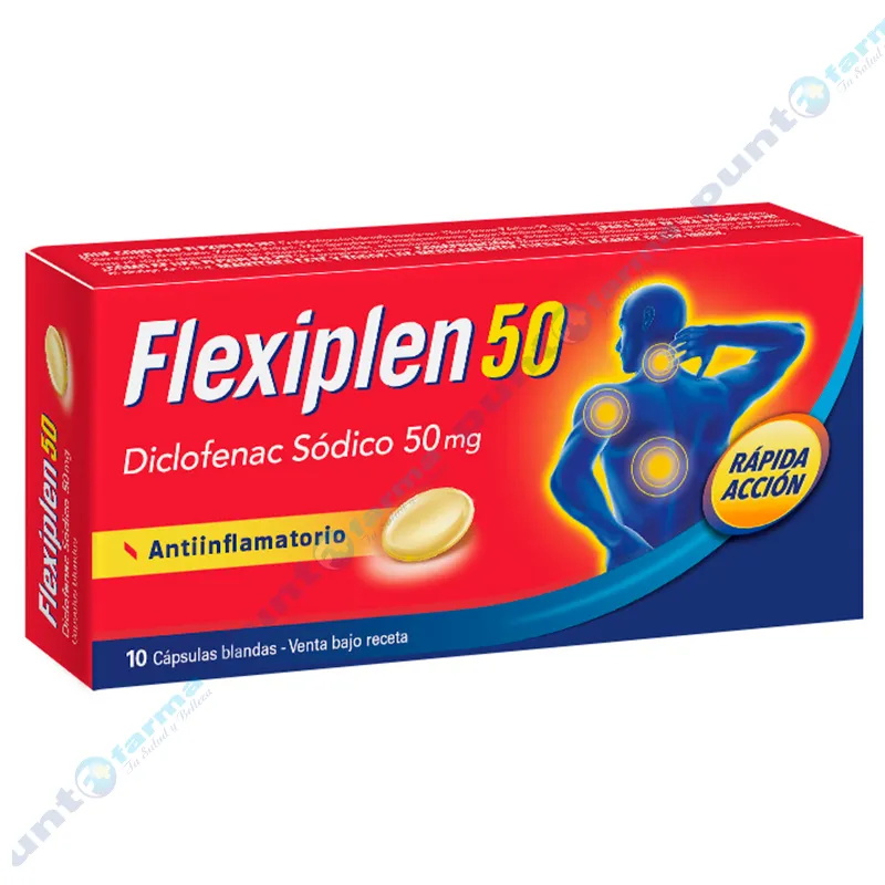 Flexiplen 50mg - Caja de 10 cápsulas