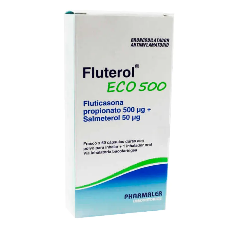 Fluterol Eco 500 - Cont. 60 cápsulas duras con polvo para inhalar