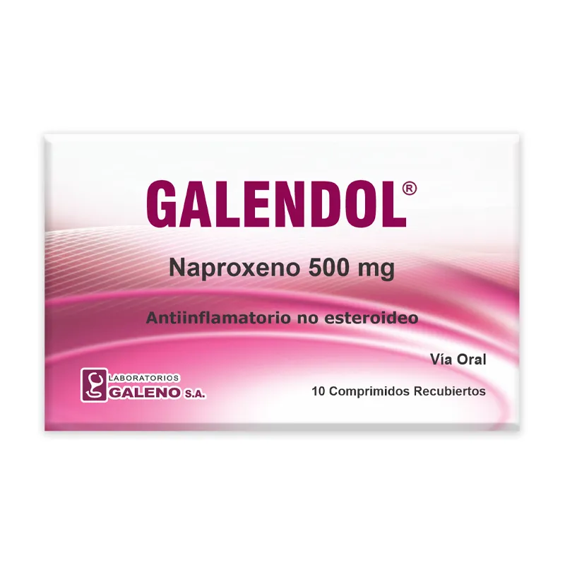 Galendol Naproxeno 500mg - Galeno - Caja de 10 comprimidos