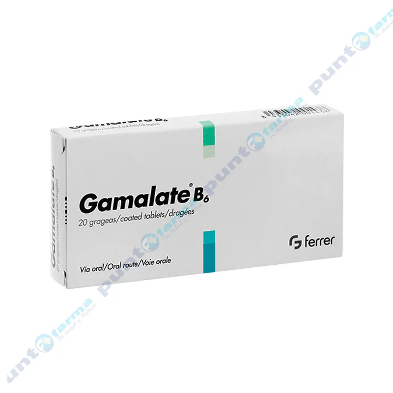 Gamalate B6 - Cont. 20 grageas