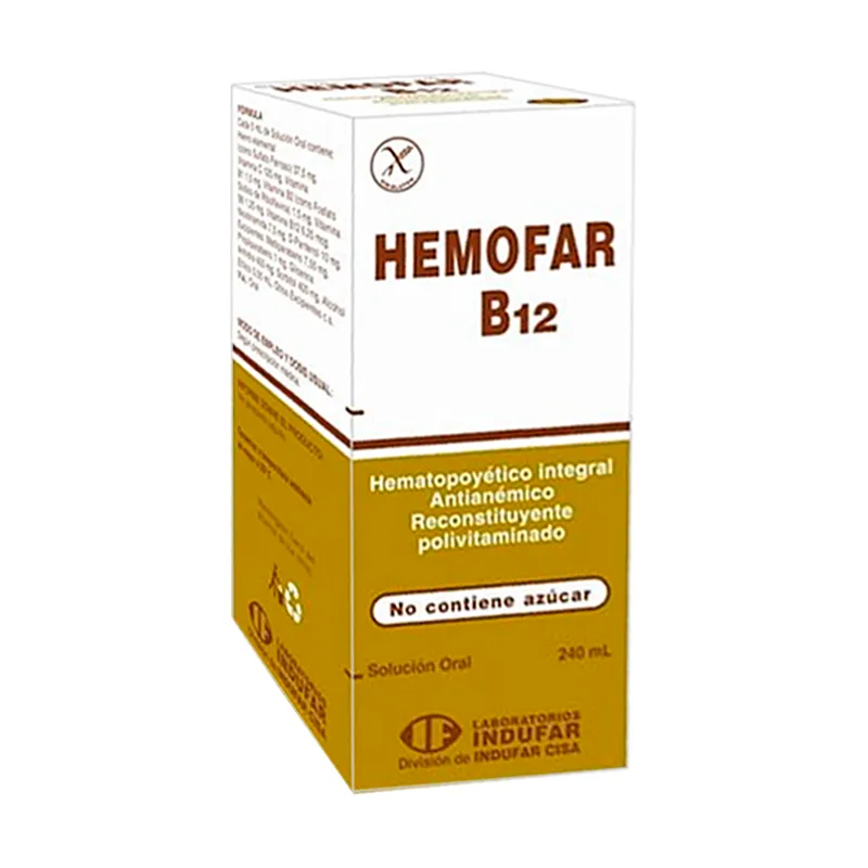 Hemofar B12 Contenido De 240 Ml Jarabe Punto Farma