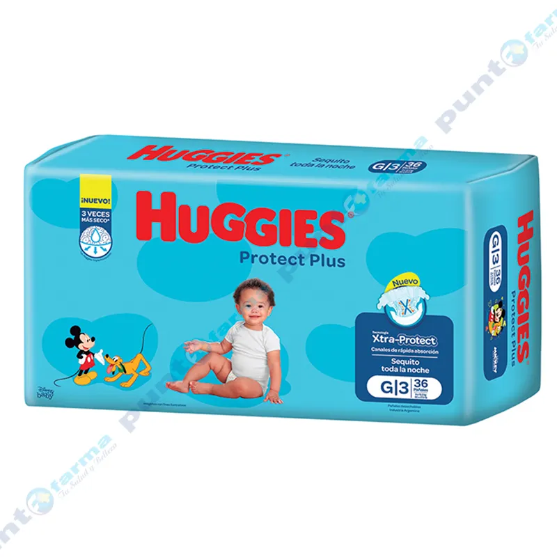 Huggies Protect Plus G Jumbo - Cont. 36 Unidades