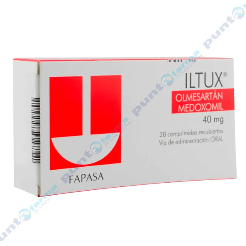 Iltux Olmesartán Medoxomil 40 mg - Caja de 28 Comprimidos Recubiertos