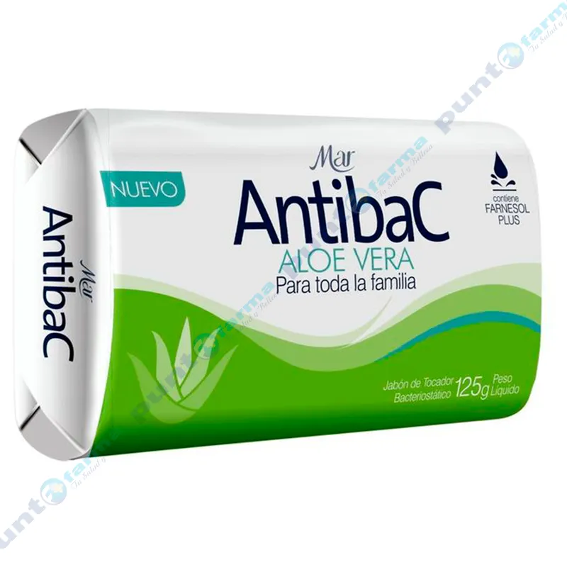 Jabón Antibacterial Aloe Adulto Mar - 125 gr