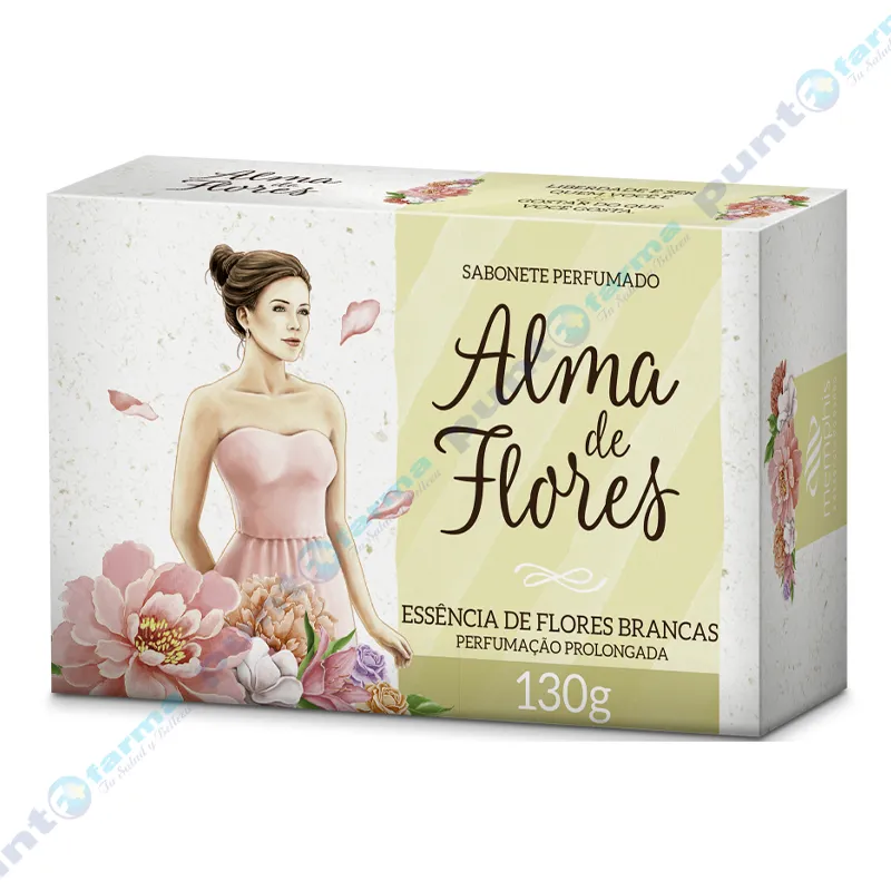 Jabón de Tocador Flores Blancas Alma de Flores - 130 gr