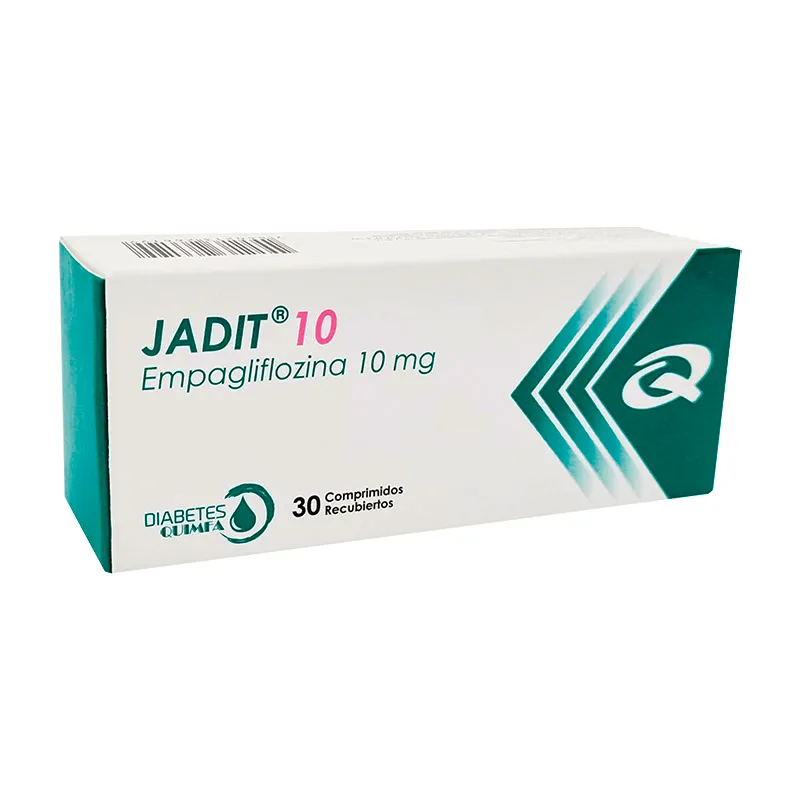 Jadit 10 Empagliflozina 10mg - Contiene 30 Comprimidos.