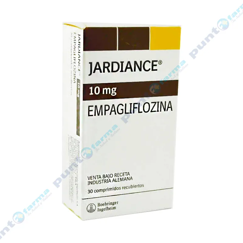 Jardiance Empagliflozina 10mg - Caja de 30 Comprimidos Recubiertos