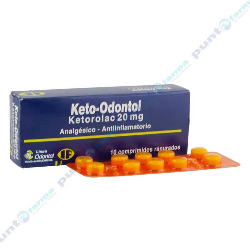 Keto Odontol Ketorolac 20 mg - Cont. 10 Comprimidos Ranurados