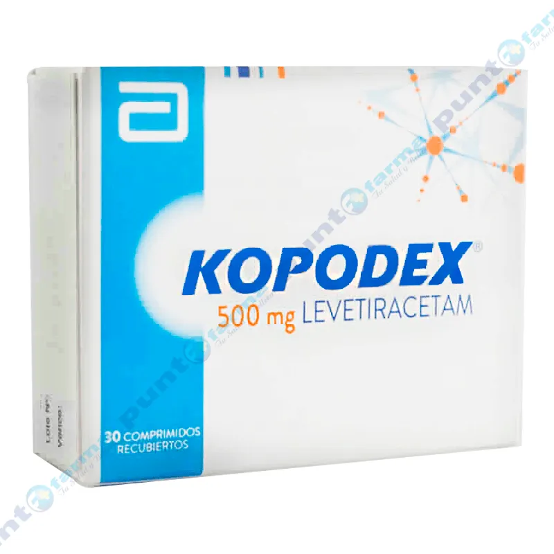 Kopodex 500 mg Levetiracetam - Caja de 30 comprimidos recubiertos