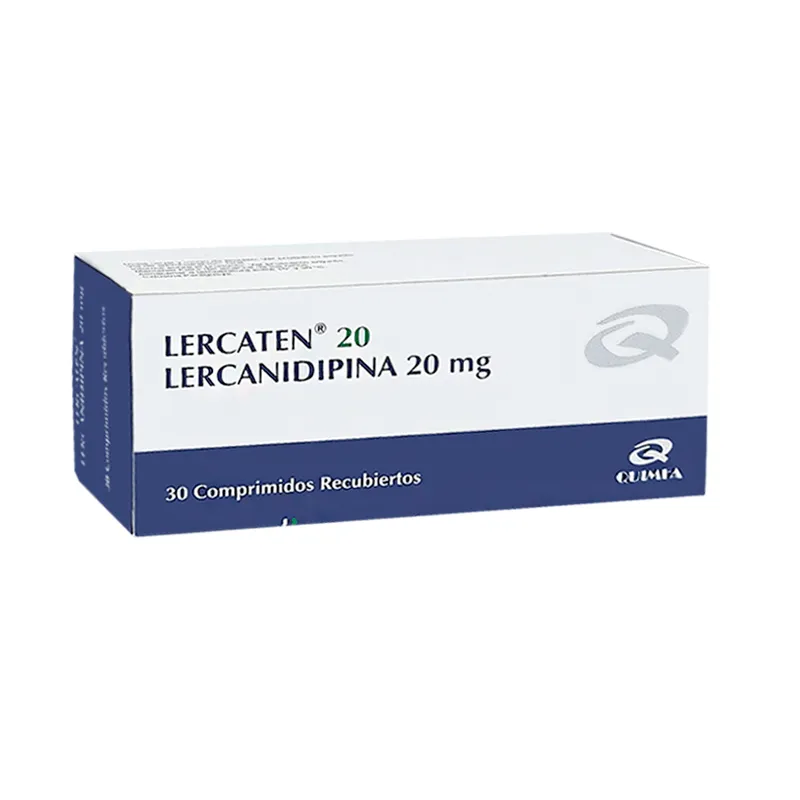 Lercaten 20 Lercanidipina 20mg - Caja de 30 Comprimidos Recubiertos