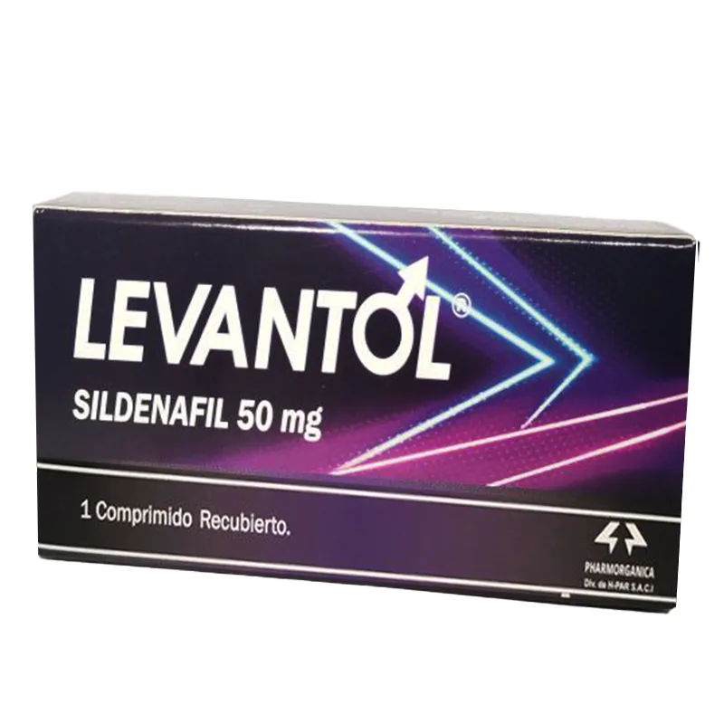 Levantol Sildenafil 50 mg - Caja de 1 comprimido recubierto