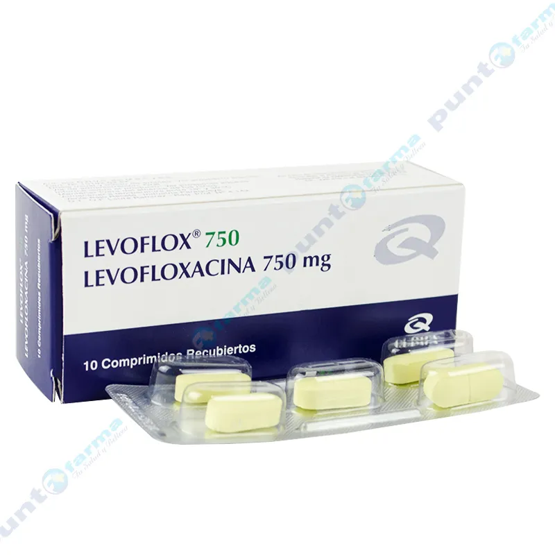 Levoflox 750 Levofloxacina 750 mg - Caja de 10 comprimidos