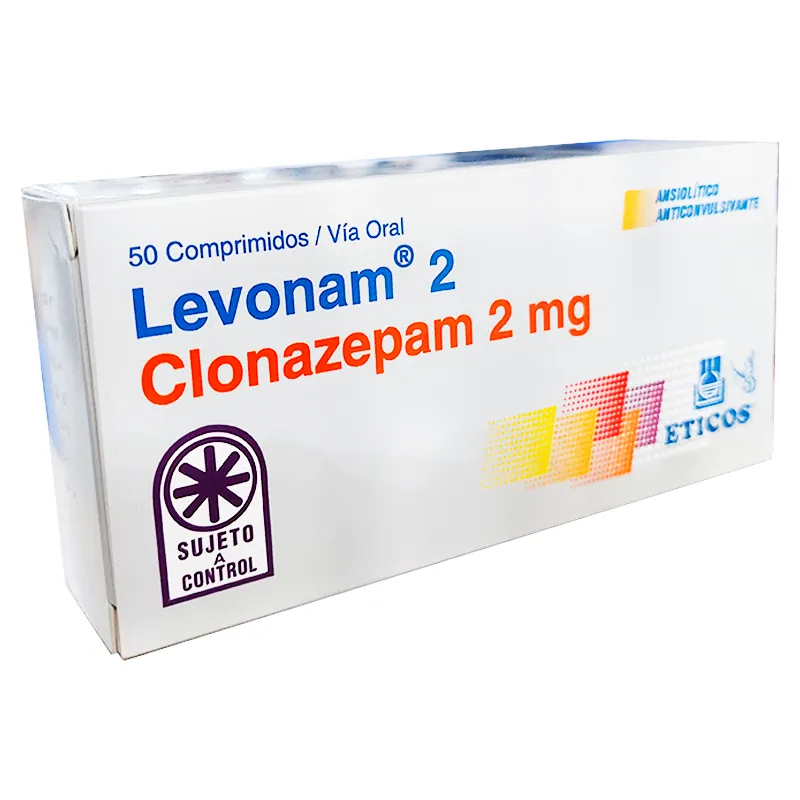 Levonam 2 Clonazepam 2 mg - 50 Comprimidos