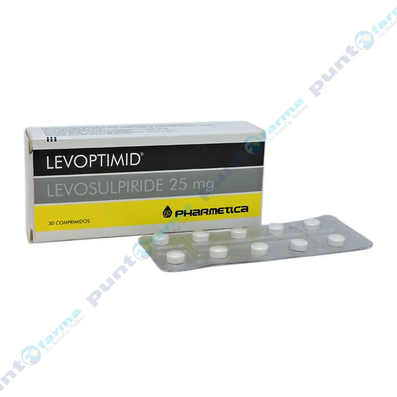 Levoptimid Levosulpiride 25mg - Caja de 30 comprimidos