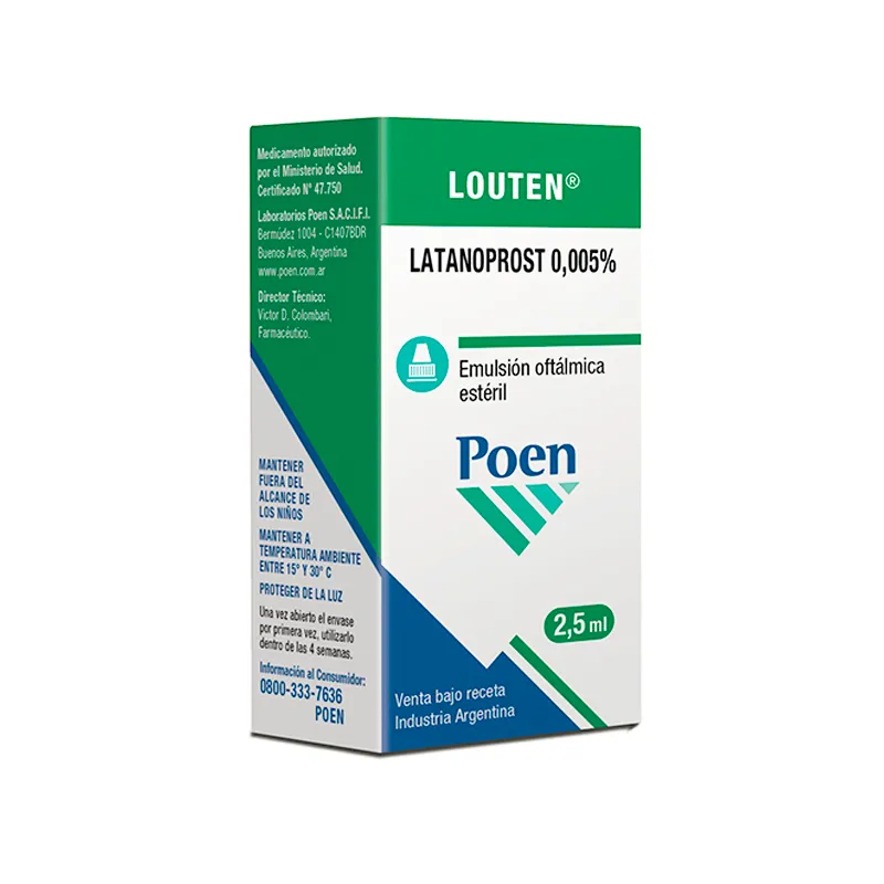 Louten Emulsión Latanoprost 0,005% - Cont. 2,5 mL