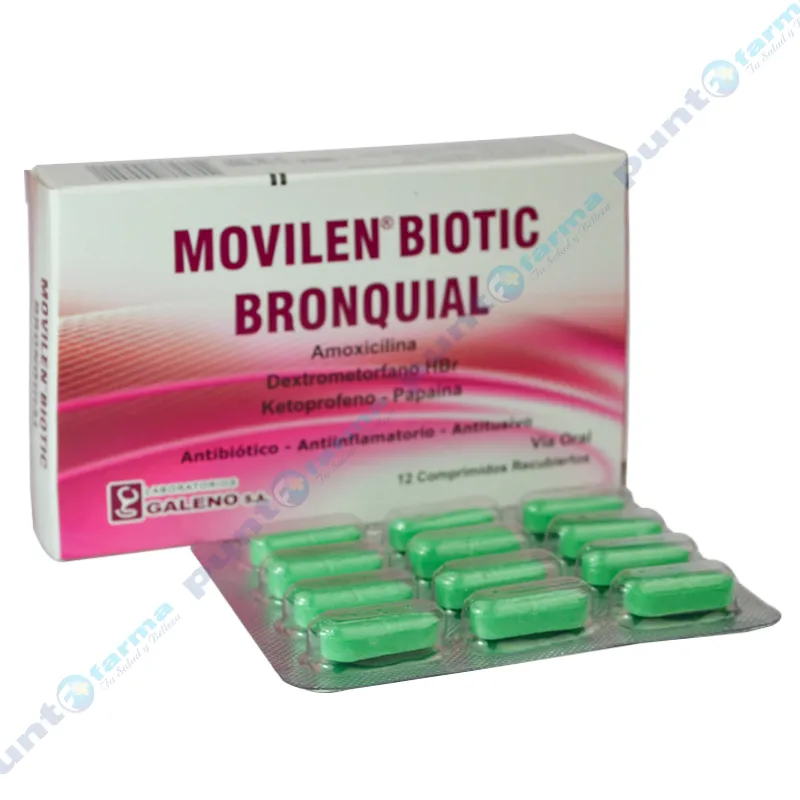 MOVILEN BIOTIC - Caja de 12 comprimidos recubiertos