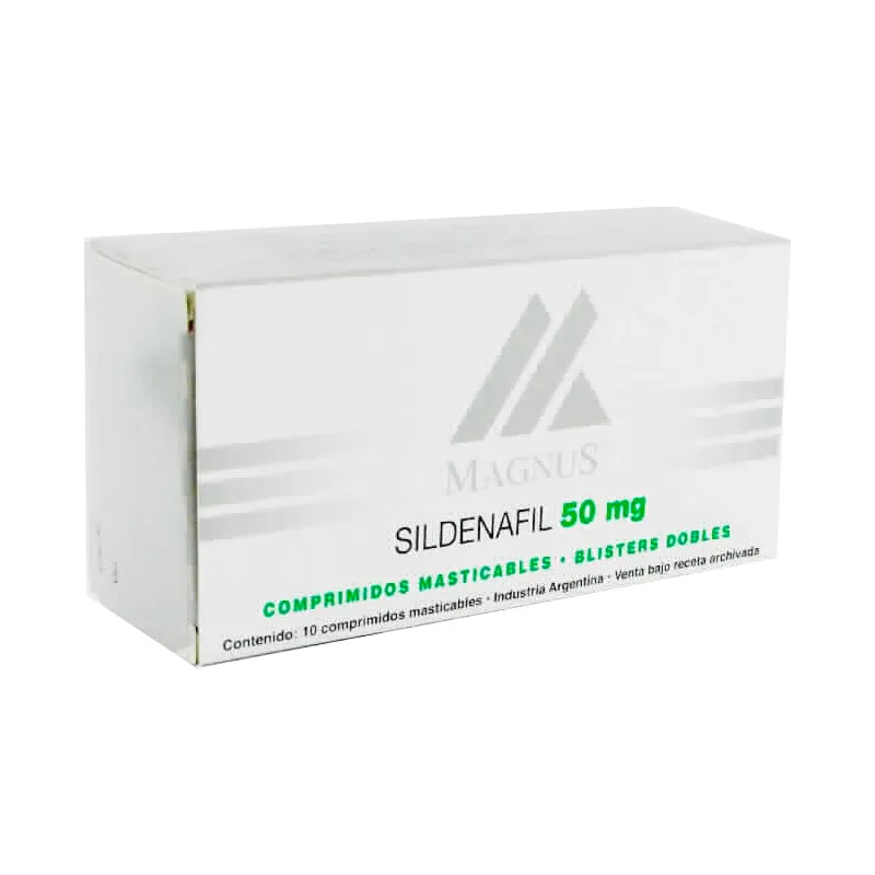 Magnus Sildenafil 50mg - Cont. 10 comprimidos masticables