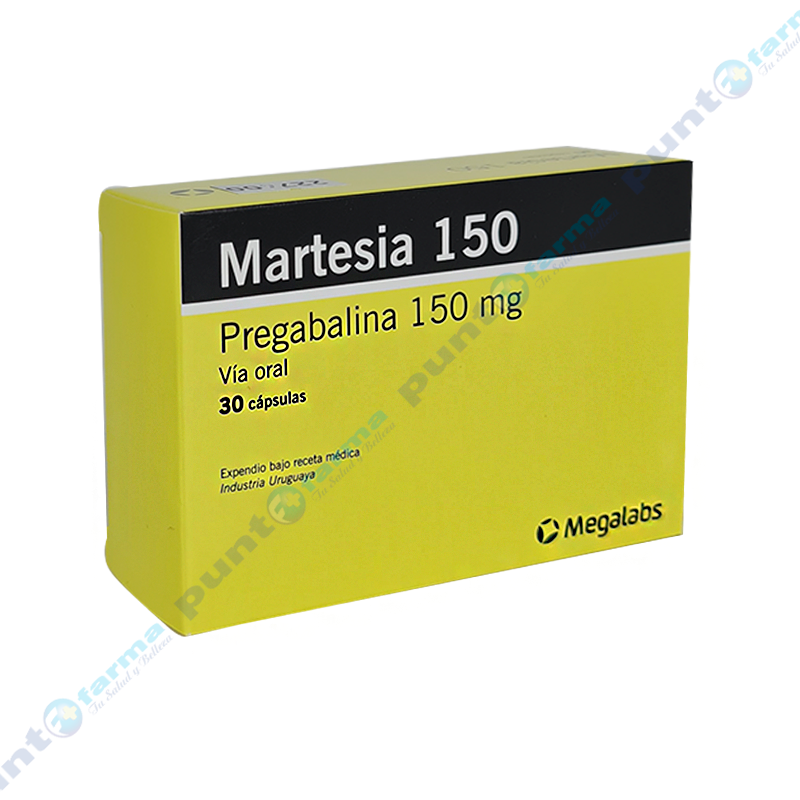 Martesia Pregabalina 150 Mg Caja De 30 Cápsulas Punto Farma