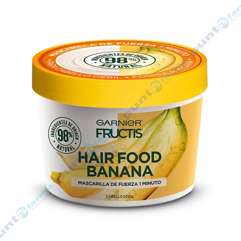 Centelleo laberinto Turismo Mascarilla de Fuerza Hair Food Banana Fructis Garnier - 350 mL | Punto Farma