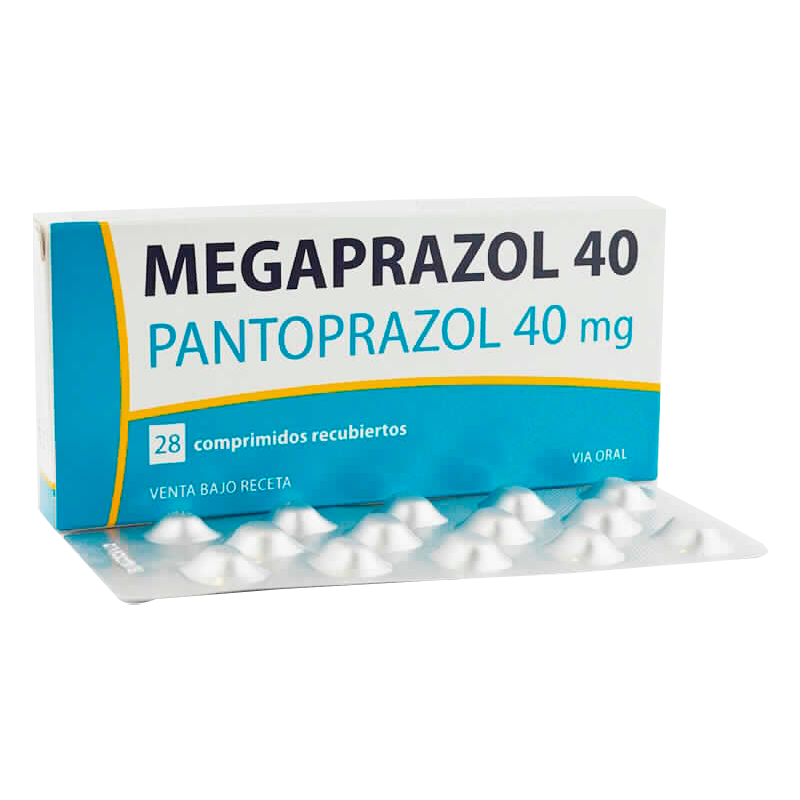 Megaprazol 40 - Pantoprazol 40 mg - 28 Comprimidos recubiertos | Punto Farma