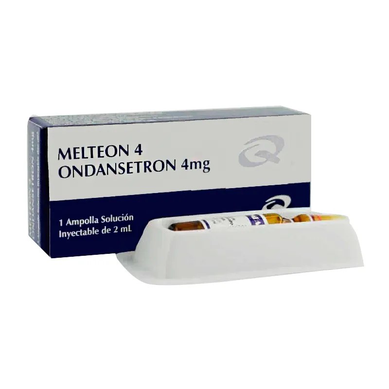 Melteon 4 Ondansetron 4mg - 1 ampolla solución inyectable 2mL